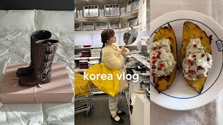 korea vlog  exchanging xmas gifts IKEA shopping spree clothing giveaway what I ate cooking [upl. by Reinhard]