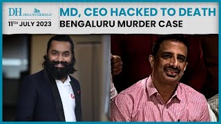 Bengaluru double murder case  CEO MD attacked killed at the office [upl. by Llecram]