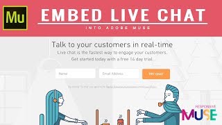 Embed a live chat in your Adobe Muse website [upl. by Eniluqcaj209]