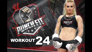 Punch Fit Workout 24 Heavy Bag Workout  Intermediate Level  Home Boxing Workout [upl. by Haines]