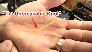 PR BOBBIN KNOT THE UNBREAKABLE FISHING KNOT 100 Knot [upl. by Zenas239]