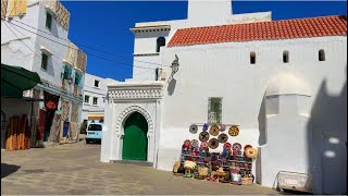 Walking tour of the old city Asilah 2022 Morocco Africa vidéo 4K Person Walking [upl. by Enirhtac]