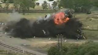 Spectacular 100mph Train Crash Test [upl. by Aimit]