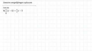 Ingewikkelde lineaire vergelijkingen oplossen 3 VWO [upl. by Jessen921]