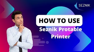 How to Print file from Computer using Seznik Portable Printer [upl. by Youngran351]