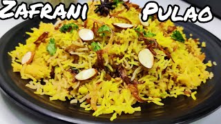 Zafrani Pulao  Authentic Nawabi Recipe  Ghee Rice Zafrani Rice [upl. by Mauralia]