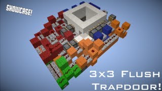 3x3 FlushHidden Trapdoor Minecraft Showcase Compactish [upl. by Stephens133]