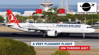 TRIP REPORT  TURKISH AIRLINES A321200  ECONOMY CLASS  ISTANBUL IST  KAYSERI ASR [upl. by Nilrem631]