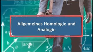 Allgemeines Homologie und Analogie [upl. by Niatsirk]