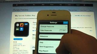 Hide Your Secrets  My Secret Folder PRO App Review for iPhone iPod Touch and iPad HD [upl. by Laeahcim]