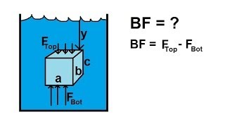 Physics 33  Fluid Statics 8 of 10 Buoyancy Force [upl. by Anawqahs691]