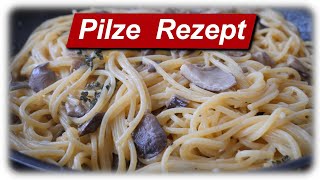 Austernpilze Rezept  in Sahne Soße  Perfekt für Champignons und Austernseitlinge [upl. by Shanda]