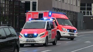 2X Notarzteinsatzfahrzeug  Rettungswagen  Feuerwehr Aachen [upl. by Britta]