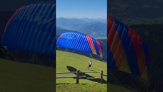 Paragliding launch in Werfenweng paragliding parapente [upl. by Nylyrehc624]