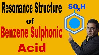 Resonance Structure of Benzene Sulphonic Acid 19  NEET IITJEE [upl. by Alvar]