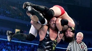 Ryback battles two athletes at the same time 2on1 SmackDown  May 25 2012 [upl. by Tocs929]