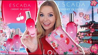 NEW ESCADA CHERRY IN JAPAN PERFUME REVIEW 🍒  ESCADA SUMMER LIMITED EDITION 2022  Soki London [upl. by Iroc]