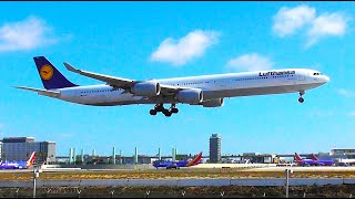 Close Up Plane Spotting at Los Angeles Intl Airport LAX  180922 [upl. by Nairbo]