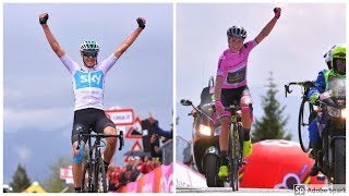 Van Vleuten V FROOME UP ZONCOLAN Giro Rosa stage 9 Highlights [upl. by Lyell452]