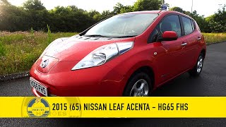 2015 Nissan Leaf 30kWh Acenta  HG65 FHS  Video Walkaround and Overview  SOLD [upl. by Niad411]