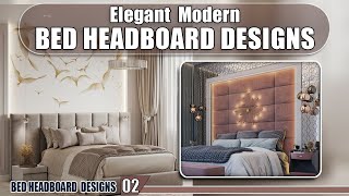 80 Elegant Bed Headboard Designs 2024 [upl. by Lawry]