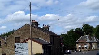 whaley bridge carnival 2013 spitfire flypast [upl. by Annagroeg]