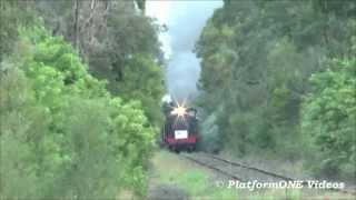 5 Howden 1854  2014 SMR Steam Train SMR18 amp D5917 returning passing Kurri Kurri Part 4 [upl. by Rosalia]