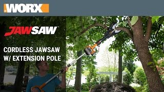 WORX 20V MaxLithium Cordless JawSaw w Extension Pole  WG321 [upl. by Irama]