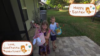 Easter 2024 Part 1 Easter Basket Find and Egg Hunt easter [upl. by Neiv834]