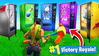 Using ONLY VENDING MACHINES To WIN Fortnite Battle Royale Challenge [upl. by Tab]