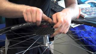 Changing cassette or cogs on rear wheel of bike [upl. by Boar]