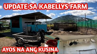 UPDATE SA KABELLYS FARM  KUMPLETO NA RIN ANG GAMIT SA KUSINA  TAPOS NARINANG PINTURA SA KUSINA [upl. by Kriss418]