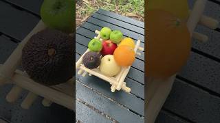 diy basket 🧺🍎🥑🍊🍋 beautiful basket diy นนท์ทาจิ เอ็นจอยคับผม wow viralshorts [upl. by Booze512]