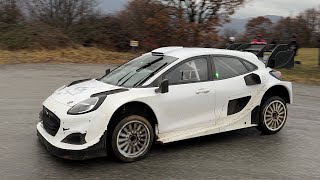 Test Rallye MonteCarlo 2024  Grégoire Munster  Louis Louka  Ford Puma Rally1 Hybrid HD [upl. by Curtice974]