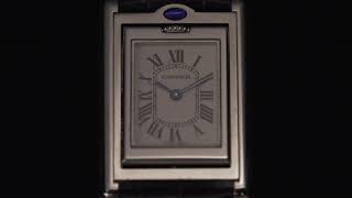 Cartier C1 Cartier Basculante watch 정품 까르띠에 바스큘란 가죽 시계 [upl. by Vic]