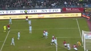 ROMA  LAZIO 10  GOAL LIVE BAPTISTA DALLA TRIBUNA  16112008 [upl. by Ahsatam]