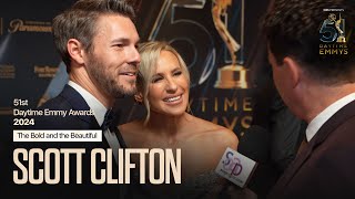 2024 Daytime Emmys Red Carpet Scott Clifton The Bold and The Beautiful [upl. by Anihsak]