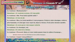 dialogue en français N°31 [upl. by Esch]