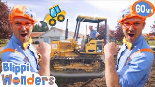 Blippi Learns About Bulldozers and Excavators  Blippi amp Blippi Wonders Educational Videos for Kids [upl. by Cnahc]