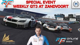 rFactor 2 Online  Special Event Weekly GT3 Open at Zandvoort [upl. by Okim]