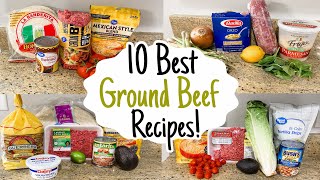 10 of the BEST Ground Beef Recipes  Tasty Quick amp Cheap Dinners Made EASY  Julia Pacheco [upl. by Daisey478]