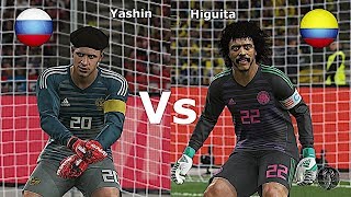 Lev Yashin Russia Vs René Higuita Colombia • Calci di Rigore • PES 2019 [upl. by Merilee218]