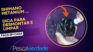 Shimano Metanium  Como Desmontar o Rolamento de Apoio do Pinhão [upl. by Naot]