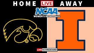 Iowa vs Illinois  NCAA Womens Basketball Live Scoreboard [upl. by Astri]