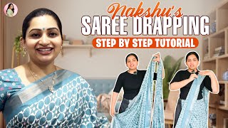 Saree draping for beginners  Part 2  Nakshathra Nagesh [upl. by Nabetse240]