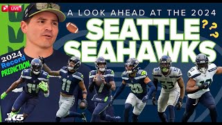 SEATTLE SEAHAWKS 2024 NFL Season PREDICTION Record Preview LIVE [upl. by Analem]