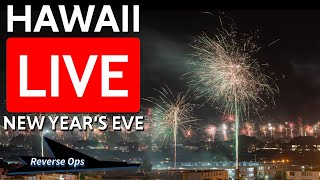 LIVE 🔴 Honolulu Hawaii New Years Eve Fireworks [upl. by Nanji581]