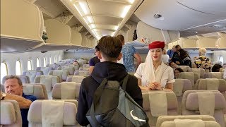 Emirates Airbus A380  Dubai to Amsterdam Economy Class [upl. by Janik271]