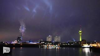 Lasershow Seestadtfest Bremerhaven [upl. by Tur]