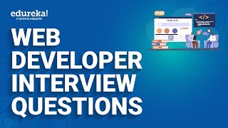 Web Developer Interview Questions and Answers  Web Development Interview Preparation  Edureka [upl. by Matrona183]